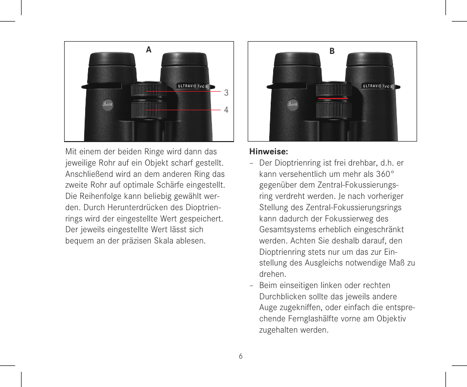 LEICA 12x50 Ultravid HD-Plus Binoculars User Manual | Page 8 / 74