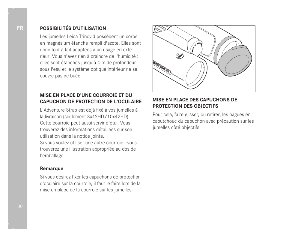 LEICA 10x32 Trinovid HD Binoculars User Manual | Page 32 / 115