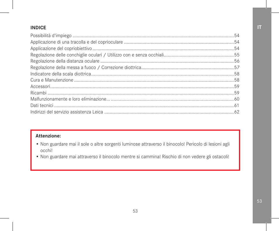 LEICA 10x32 Trinovid HD Binoculars User Manual | Page 55 / 115