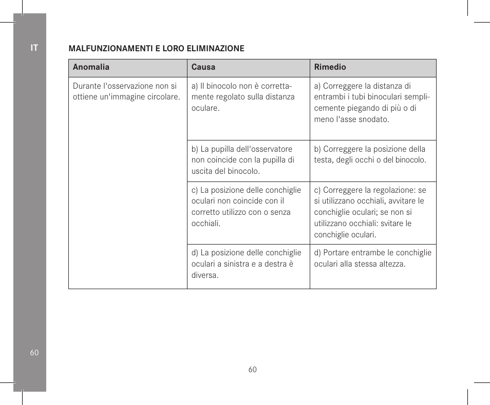 LEICA 10x32 Trinovid HD Binoculars User Manual | Page 62 / 115