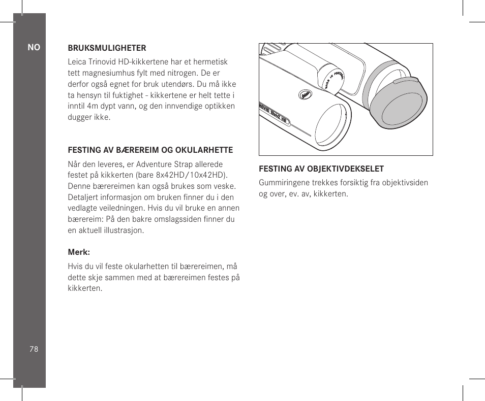 LEICA 10x32 Trinovid HD Binoculars User Manual | Page 80 / 115