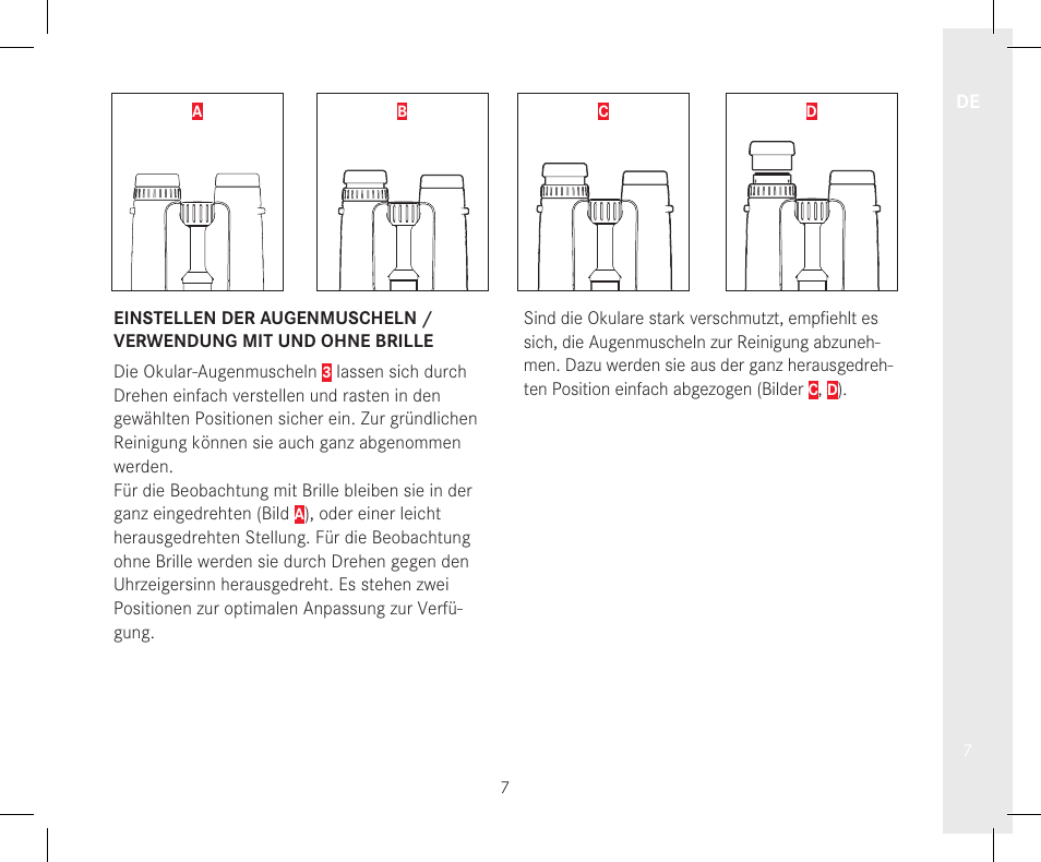 LEICA 10x32 Trinovid HD Binoculars User Manual | Page 9 / 115