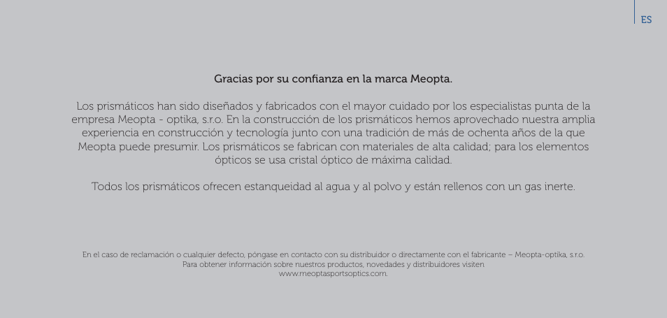 Meopta 8x56 MeoStar B1 Plus Binoculars User Manual | Page 26 / 40