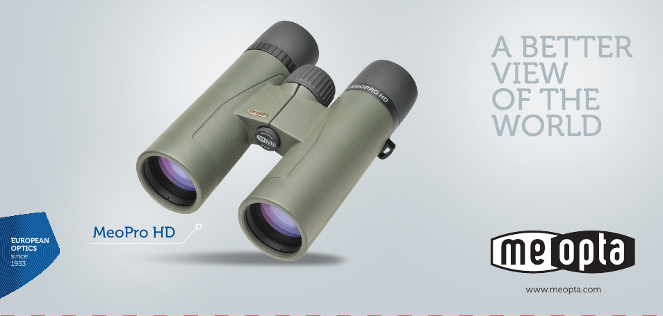 Meopta 8x56 MeoPro HD Binoculars User Manual | 45 pages