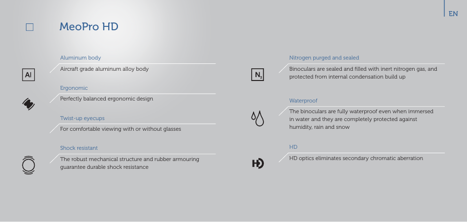 Meopro hd | Meopta 8x56 MeoPro HD Binoculars User Manual | Page 11 / 45