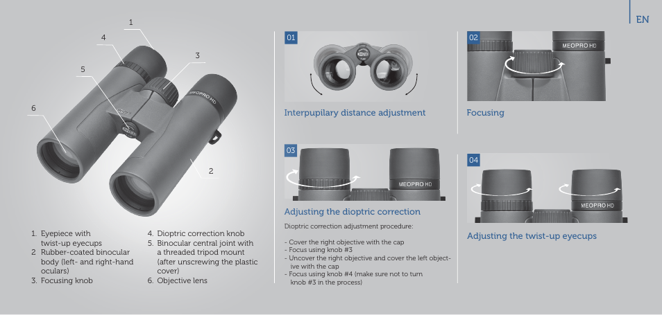 Meopta 8x56 MeoPro HD Binoculars User Manual | Page 12 / 45