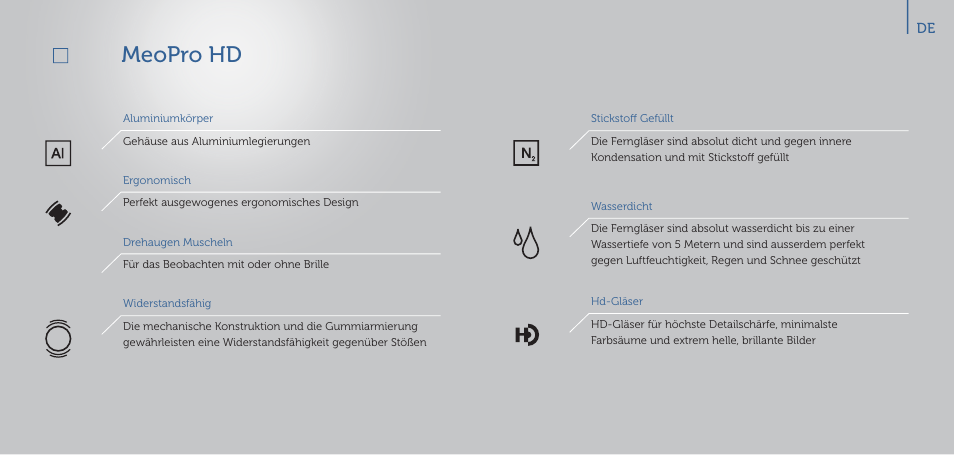 Meopro hd | Meopta 8x56 MeoPro HD Binoculars User Manual | Page 16 / 45