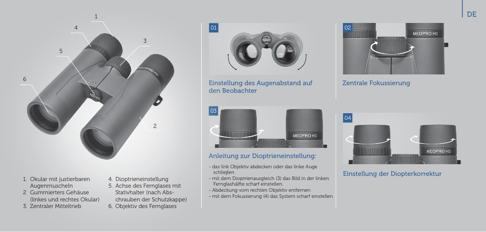 Meopta 8x56 MeoPro HD Binoculars User Manual | Page 17 / 45