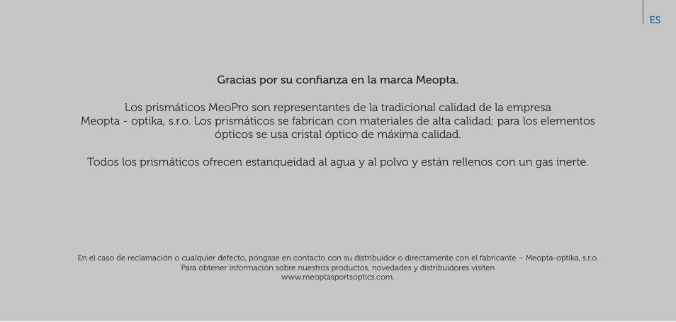 Meopta 8x56 MeoPro HD Binoculars User Manual | Page 25 / 45