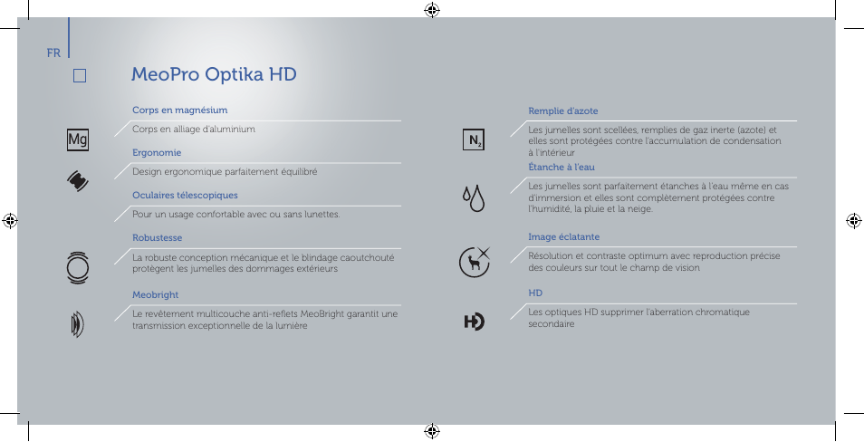 Meopro optika hd | Meopta 8x42 Optika HD Binoculars User Manual | Page 18 / 40