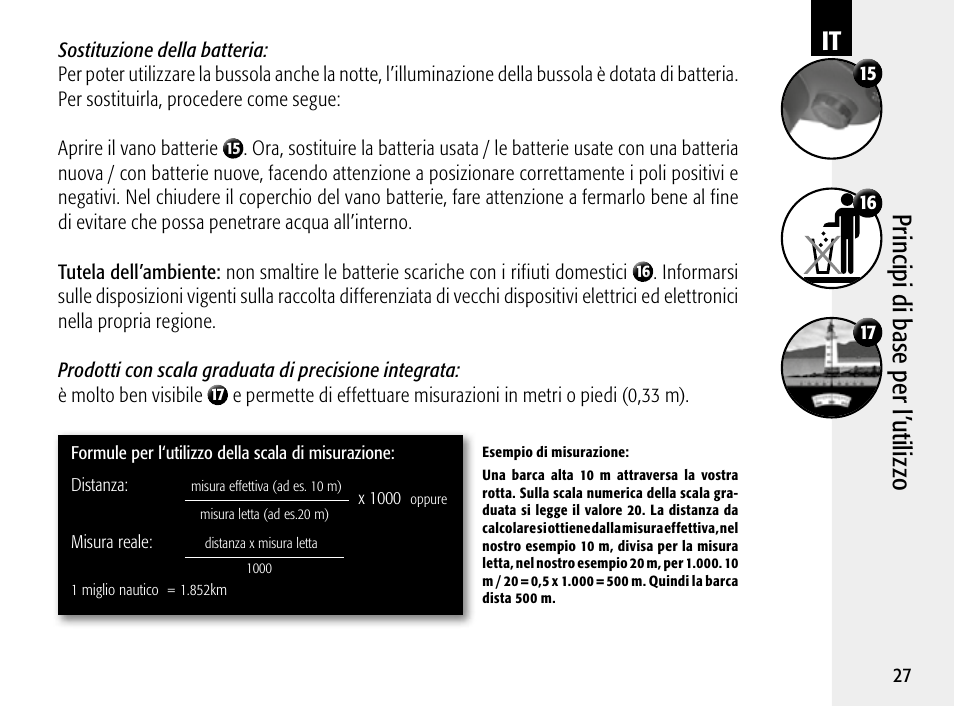 Prin cip i di ba se p er l ’ut iliz zo | Steiner Optik 8x30 Military/Marine Binoculars User Manual | Page 29 / 46