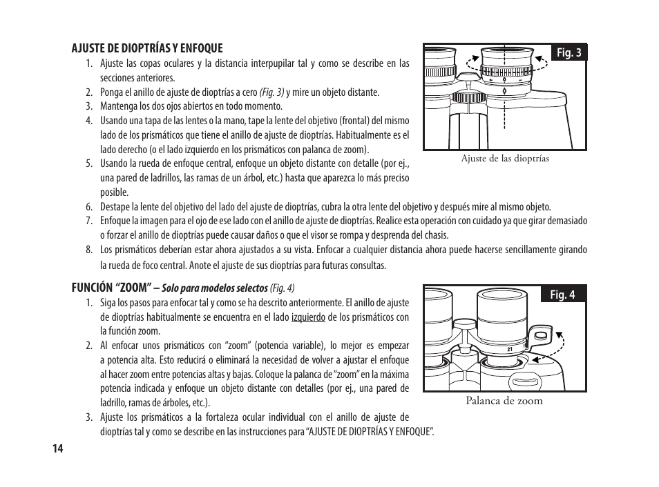 Tasco 8x25 Off Shore Binoculars (Blue) User Manual | Page 14 / 28
