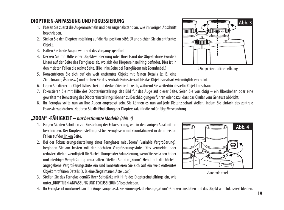 Tasco 8x25 Off Shore Binoculars (Blue) User Manual | Page 19 / 28