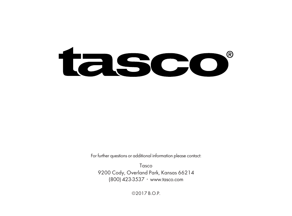 Tasco 8x25 Off Shore Binoculars (Blue) User Manual | Page 28 / 28