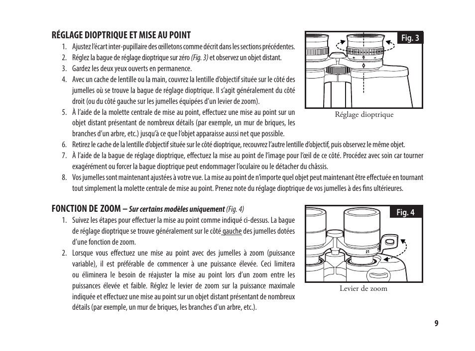 Tasco 8x25 Off Shore Binoculars (Blue) User Manual | Page 9 / 28