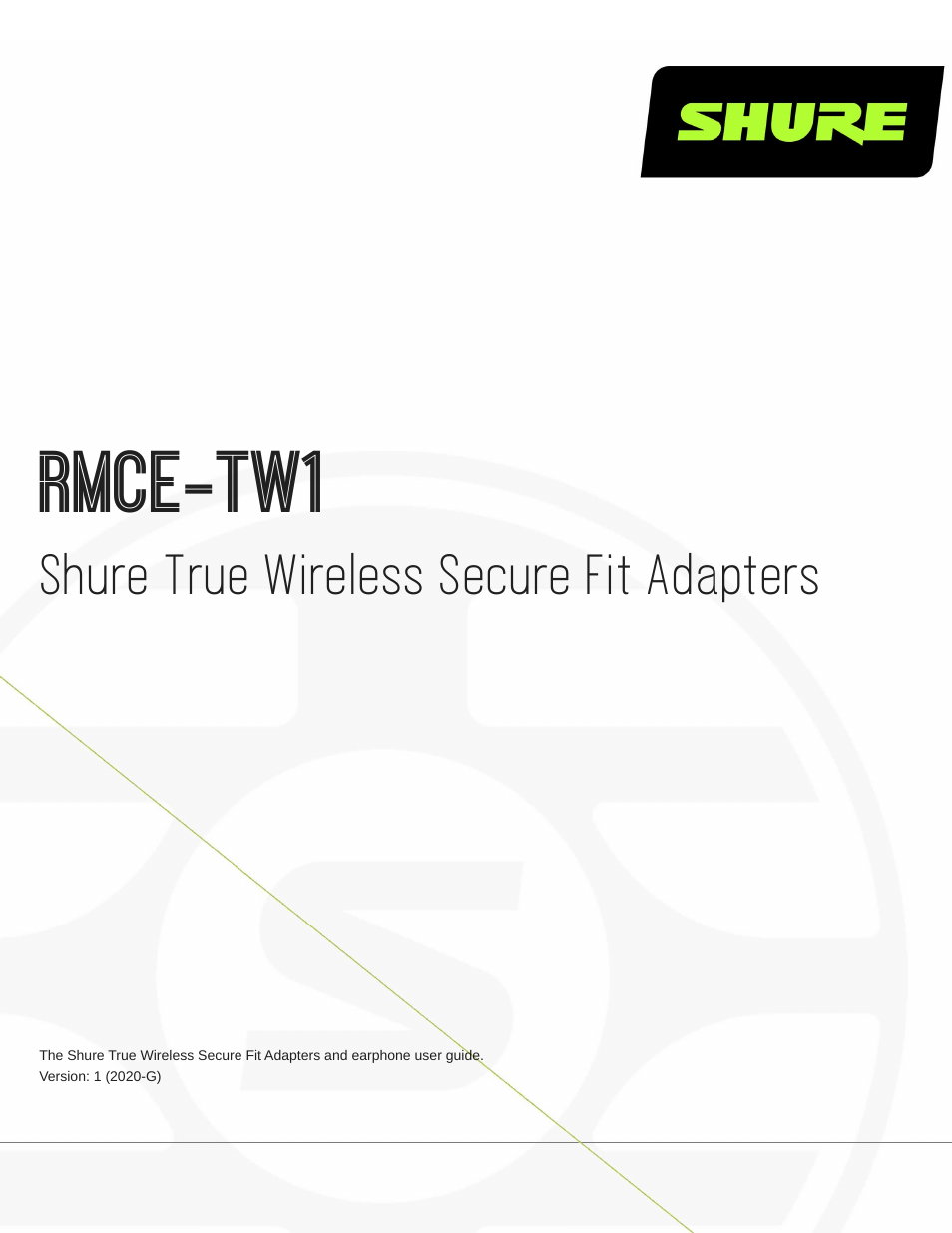 Shure AONIC 215 Gen 2 Bluetooth True Wireless In-Ear Headphones (Blue) User Manual | 20 pages