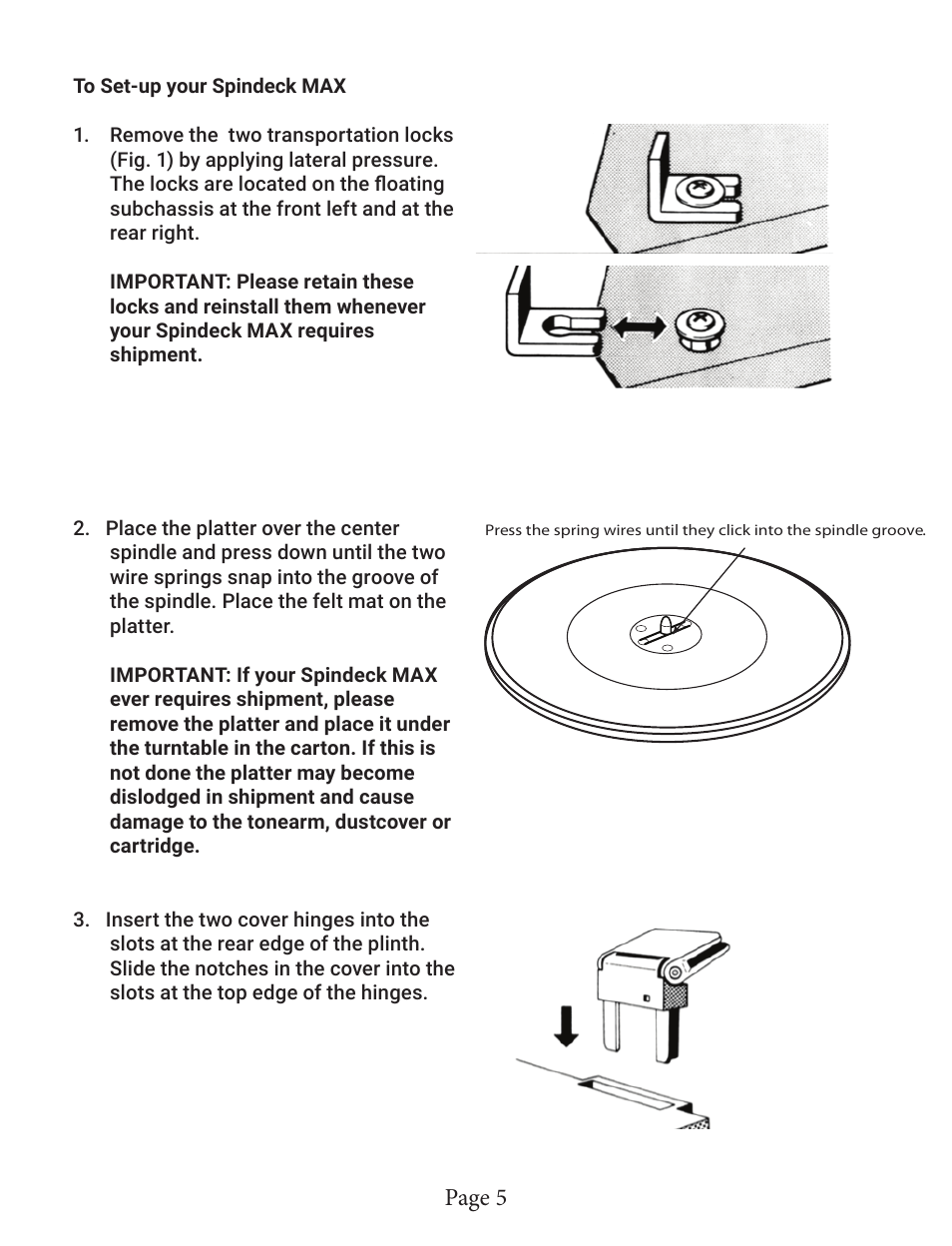 Page 5 | Andover Audio SpinBase Max Turntable Speaker with Two-Way Bluetooth (Black) User Manual | Page 5 / 12