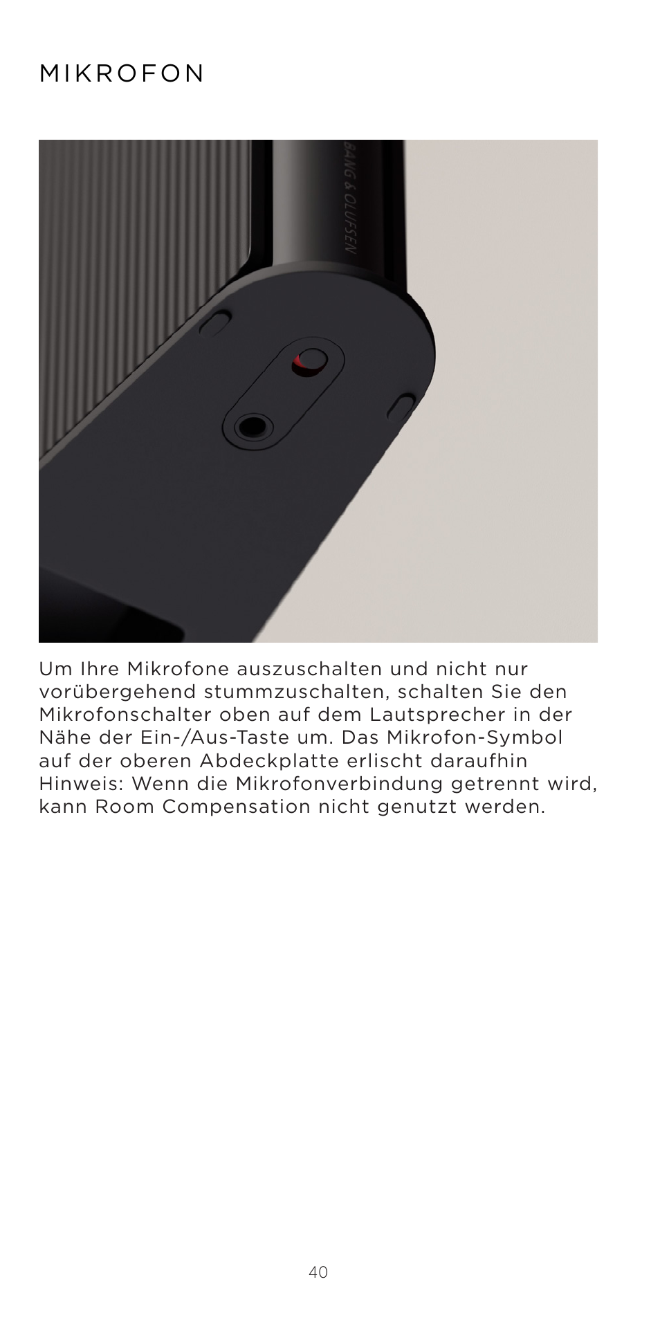Bang & Olufsen Beosound Emerge Compact Wi-Fi Home Speaker (Gold Tone Light Oak) User Manual | Page 40 / 122