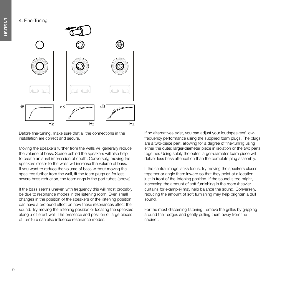 Bowers & Wilkins 707 S3 2-Way Bookshelf Speakers (Gloss Black, Pair) User Manual | Page 9 / 11
