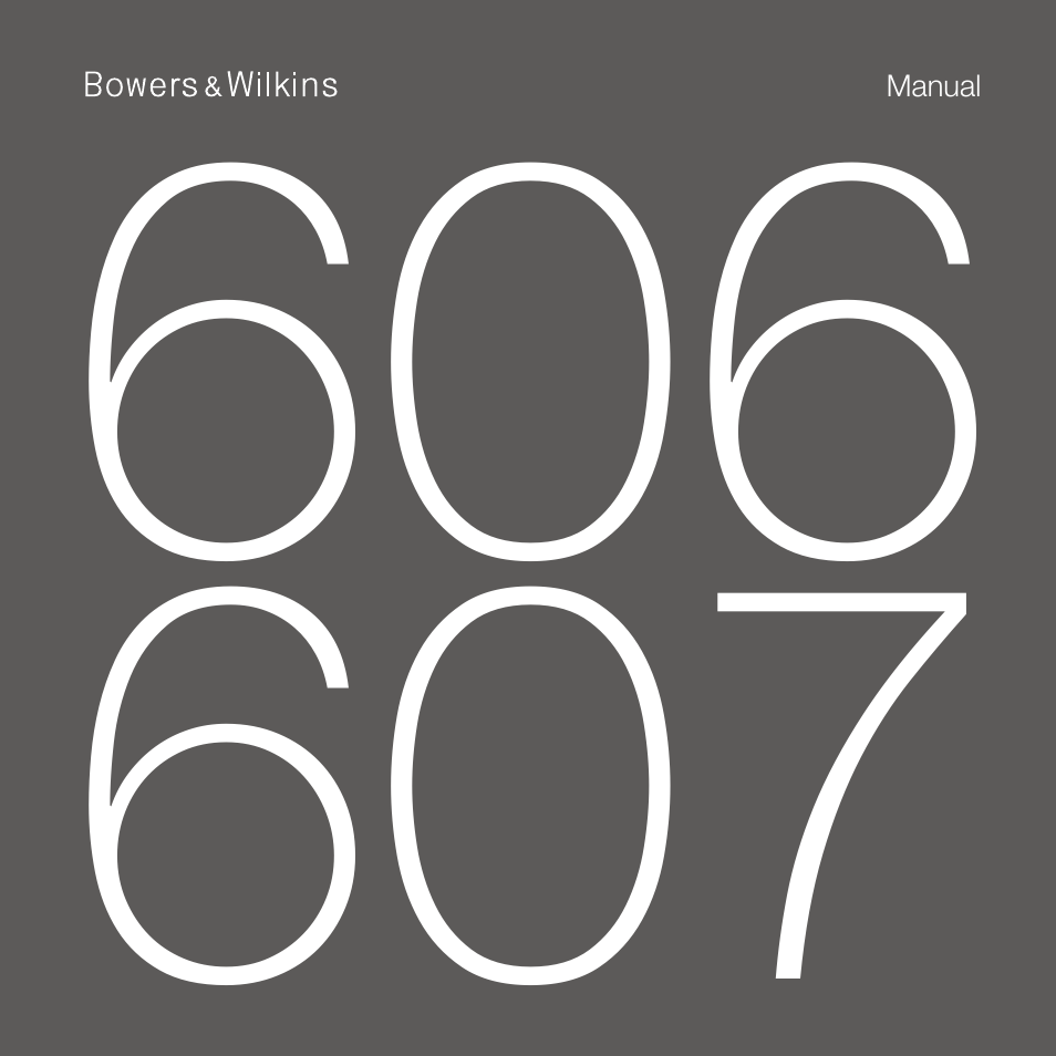 Bowers & Wilkins 607 Anniversary Edition 2-Way Bookshelf Speakers (Matte White, Pair) User Manual | 90 pages