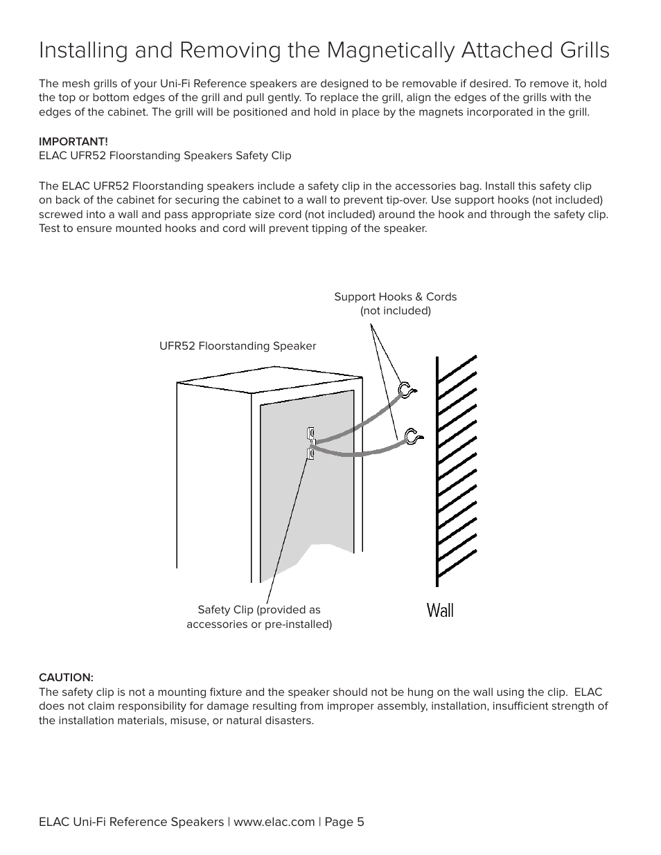 Elac Uni-Fi Reference UBR62 3-Way Bookshelf Speakers (Satin Black with Walnut Sides, Pair) User Manual | Page 6 / 12