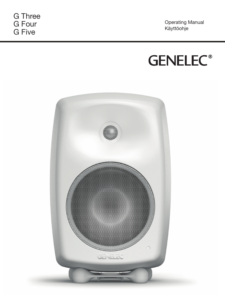 Genelec G Three 2-Way Powered Bookshelf Speaker (Black, Single) User Manual | 12 pages