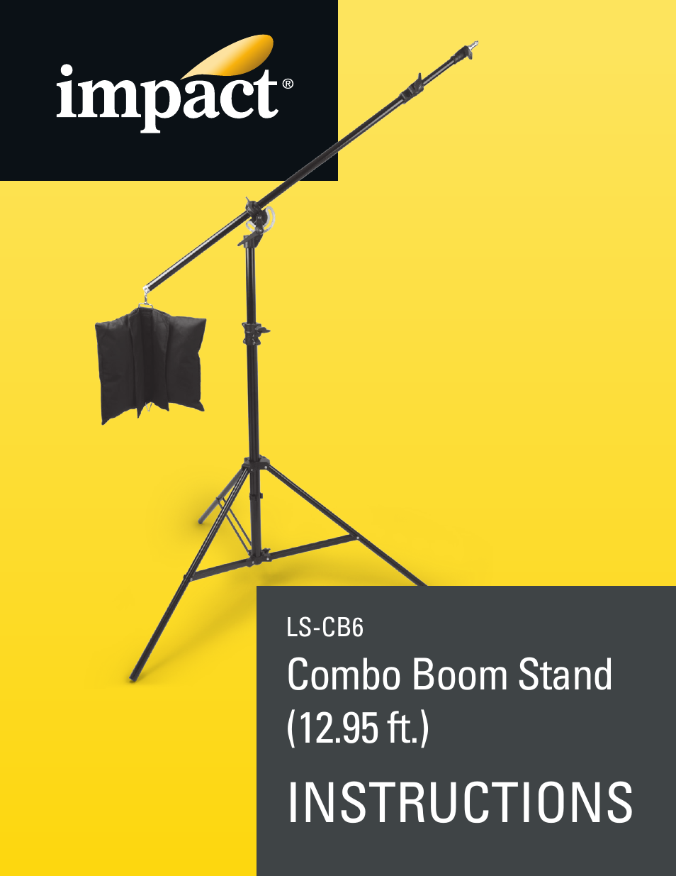 Impact Combo Boom Stand (12.95') User Manual | 8 pages