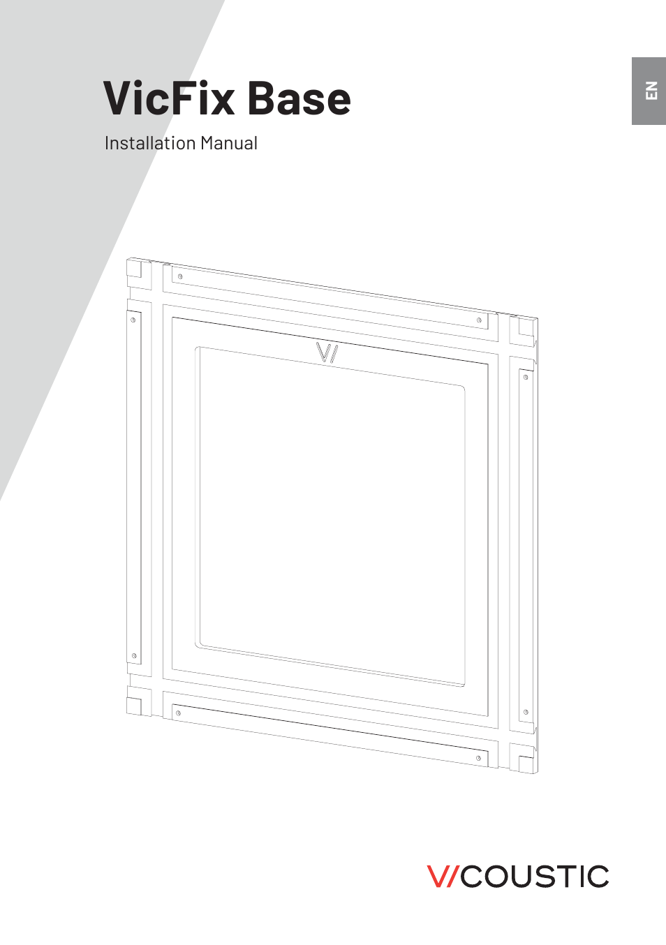 Vicoustic VicFix Base Adapter for Classic Acoustic Panels (2-Pack) User Manual | 8 pages