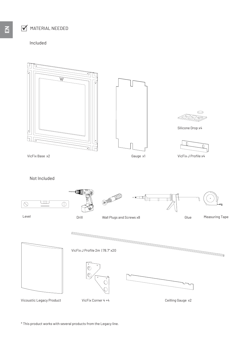 Vicoustic VicFix Base Adapter for Classic Acoustic Panels (2-Pack) User Manual | Page 2 / 8