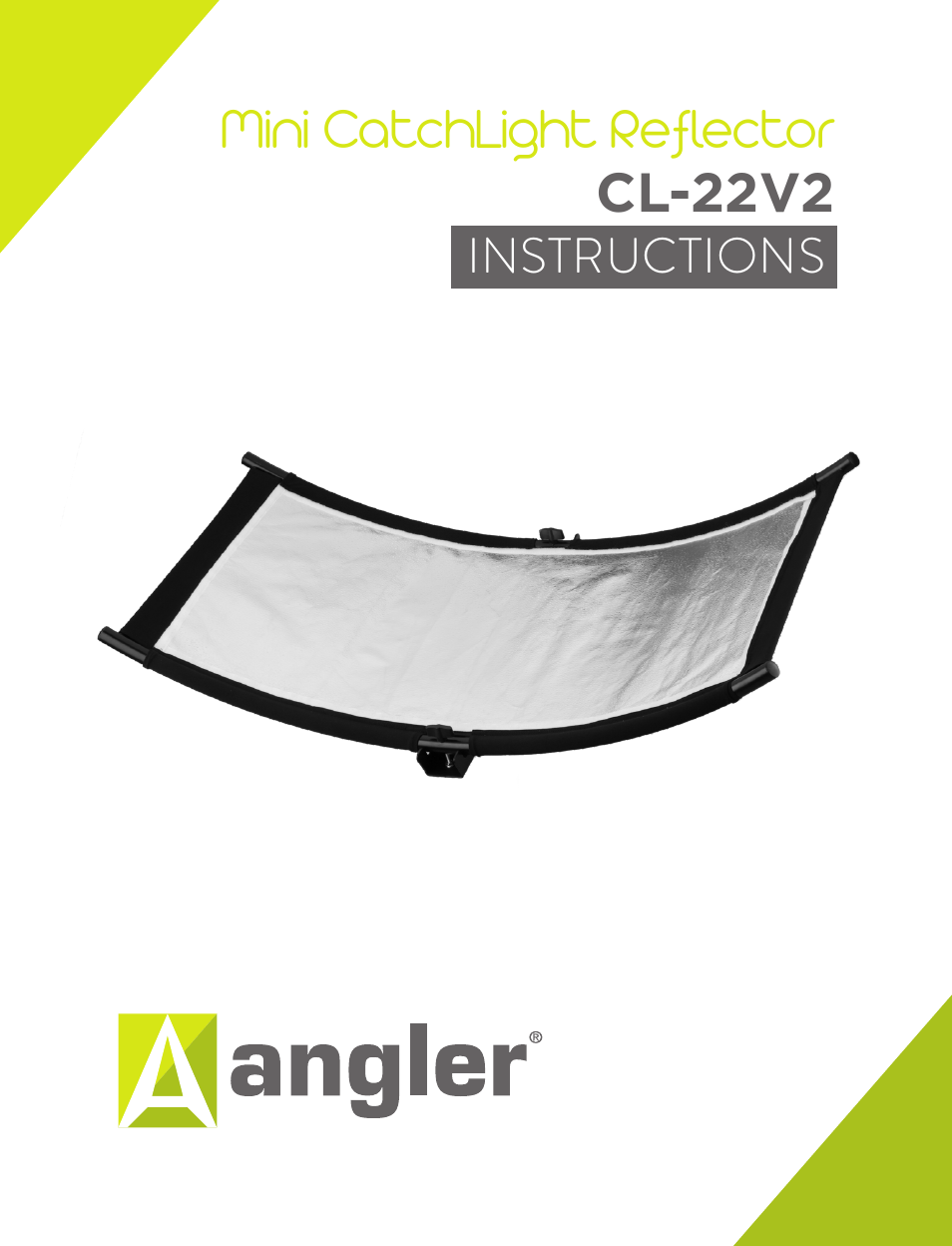 Angler Mini CatchLight Reflector V2 (18 x 37") User Manual | 8 pages