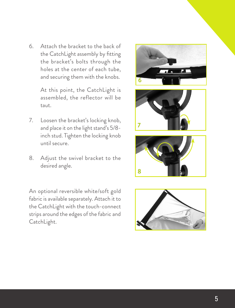 Angler CatchLight Reflector V2 (24 x 58.5") User Manual | Page 5 / 8