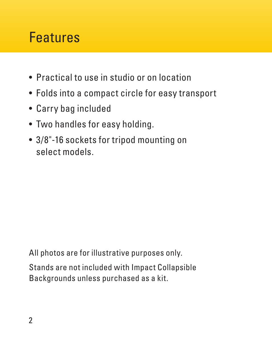 Do not edit or revise artwork, Forward your proofs, For approval before final production | Impact Circular Collapsible Reflector with Handles (Silver/White, 32") User Manual | Page 2 / 8