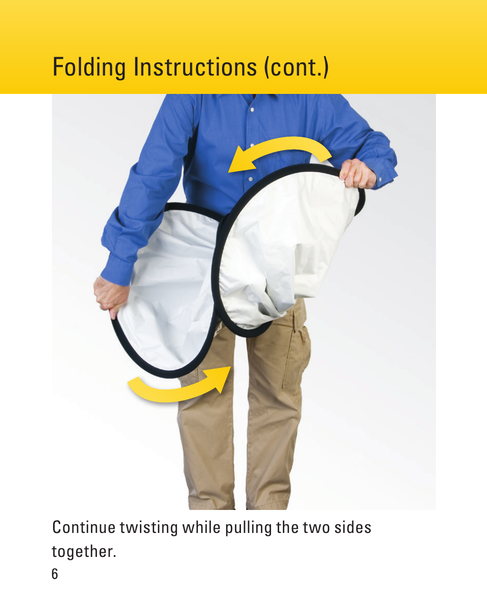 Do not edit or revise artwork, Forward your proofs, For approval before final production | Impact Circular Collapsible Reflector with Handles (Silver/White, 32") User Manual | Page 6 / 8