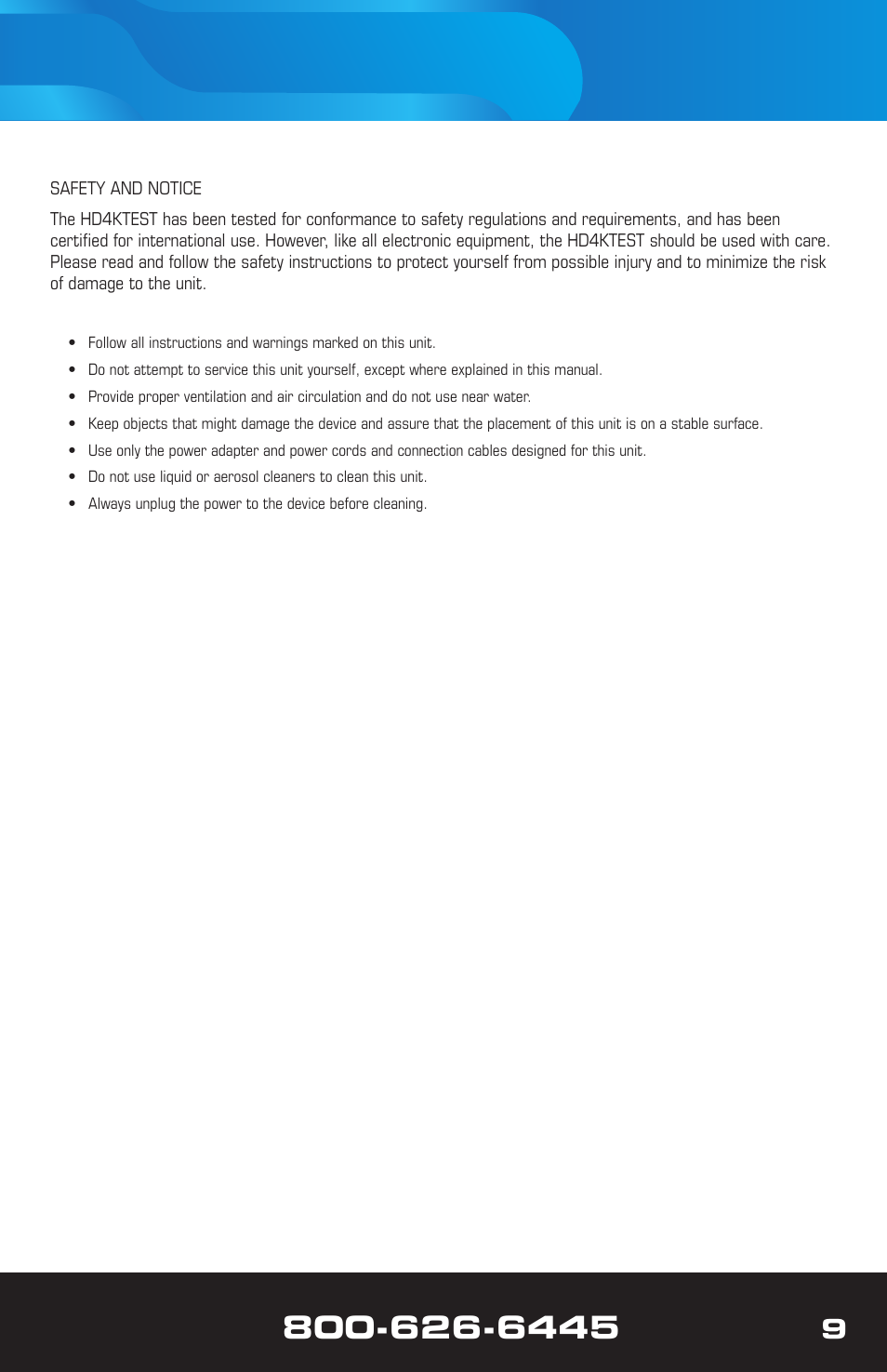 VANCO Handheld 4K HDMI Tester User Manual | Page 9 / 12