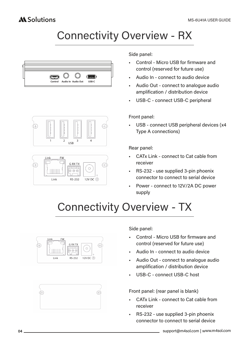 Ms-va6-graph | MSolutions MS-6U41A 5-Input Extender Set User Manual | Page 4 / 9