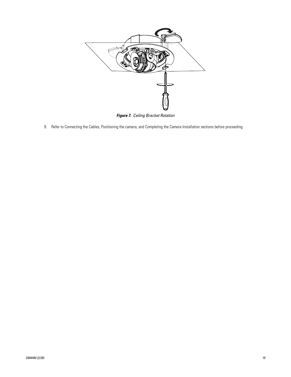 Pelco IME3ICM-E In-Ceiling Mount for Sarix Enhanced 3 Series Cameras User Manual | Page 15 / 24