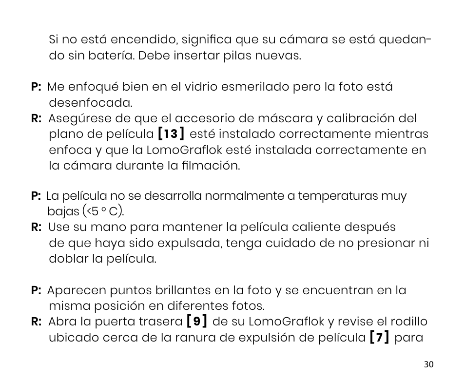 Lomography LomoGraflok 4x5 Instant Back User Manual | Page 30 / 111