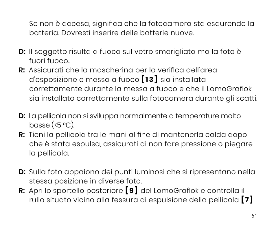 Lomography LomoGraflok 4x5 Instant Back User Manual | Page 51 / 111