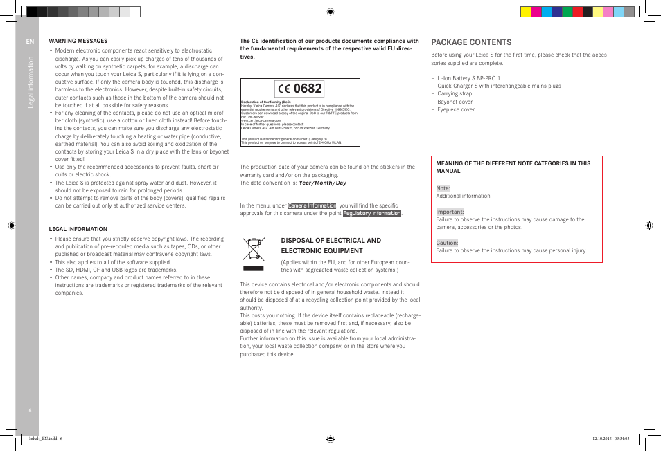 LEICA SBP PRO 1 Lithium-Ion Battery for S Typ 007 (7.3V, 2300mAh) User Manual | Page 10 / 72