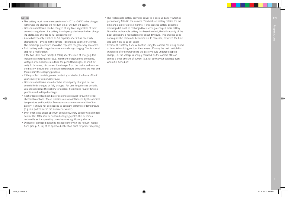 LEICA SBP PRO 1 Lithium-Ion Battery for S Typ 007 (7.3V, 2300mAh) User Manual | Page 13 / 72