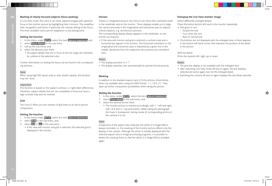 LEICA SBP PRO 1 Lithium-Ion Battery for S Typ 007 (7.3V, 2300mAh) User Manual | Page 32 / 72