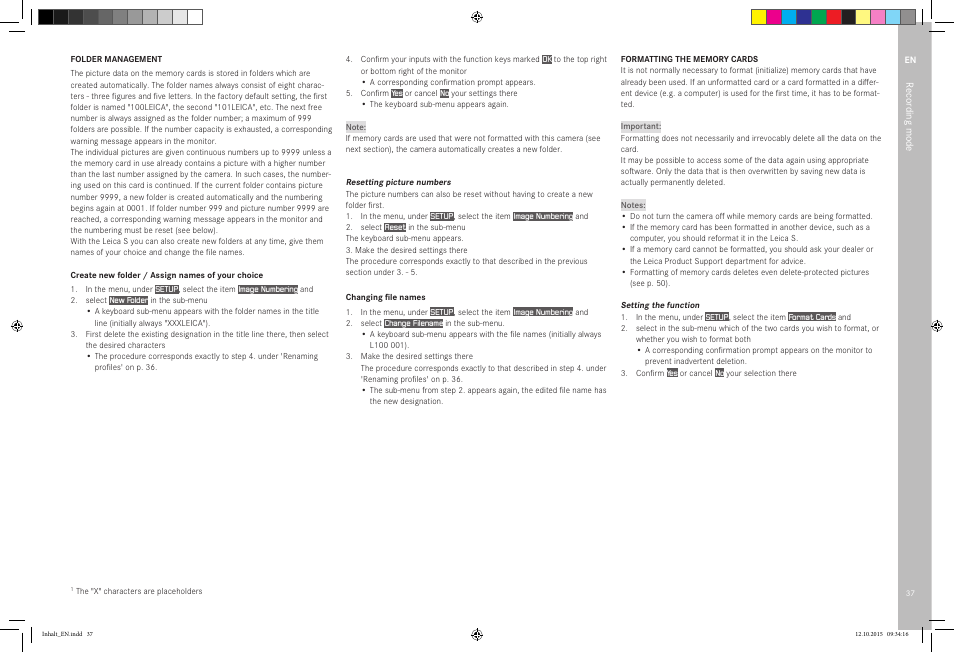 LEICA SBP PRO 1 Lithium-Ion Battery for S Typ 007 (7.3V, 2300mAh) User Manual | Page 41 / 72