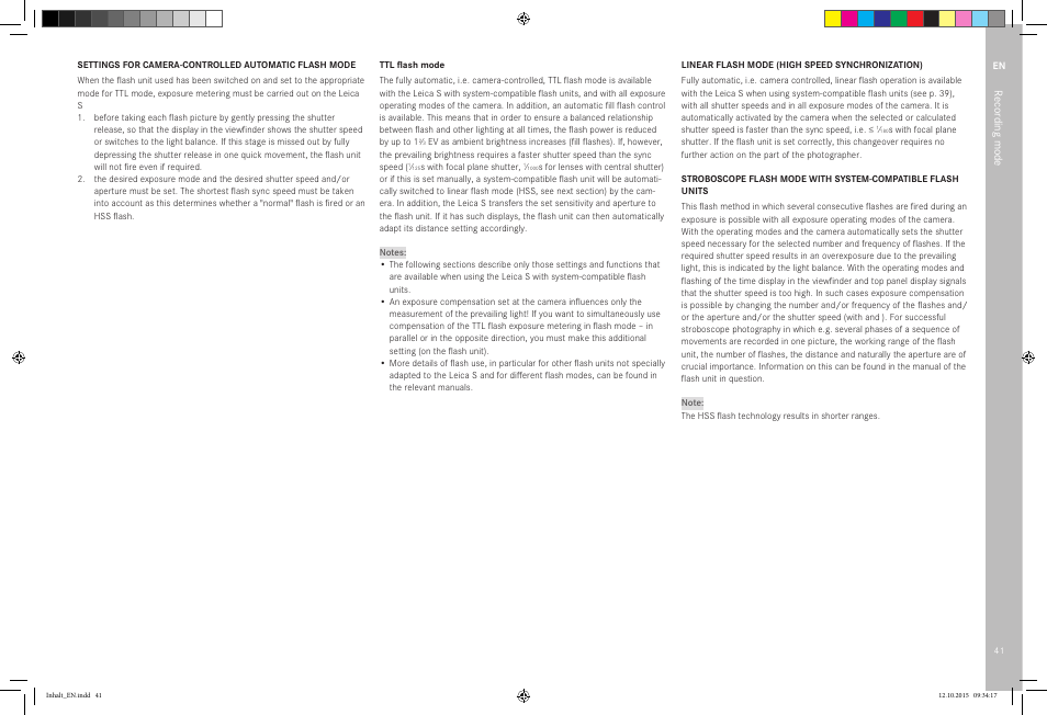 LEICA SBP PRO 1 Lithium-Ion Battery for S Typ 007 (7.3V, 2300mAh) User Manual | Page 45 / 72