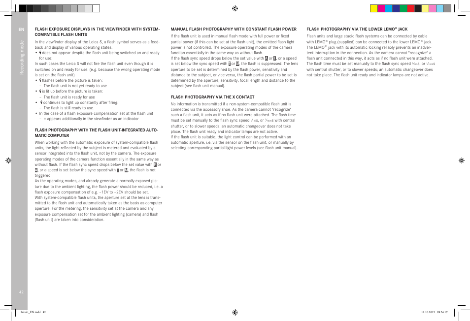 LEICA SBP PRO 1 Lithium-Ion Battery for S Typ 007 (7.3V, 2300mAh) User Manual | Page 46 / 72