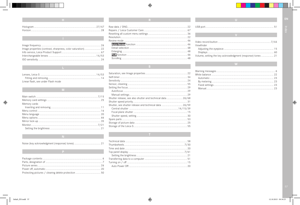 LEICA SBP PRO 1 Lithium-Ion Battery for S Typ 007 (7.3V, 2300mAh) User Manual | Page 61 / 72