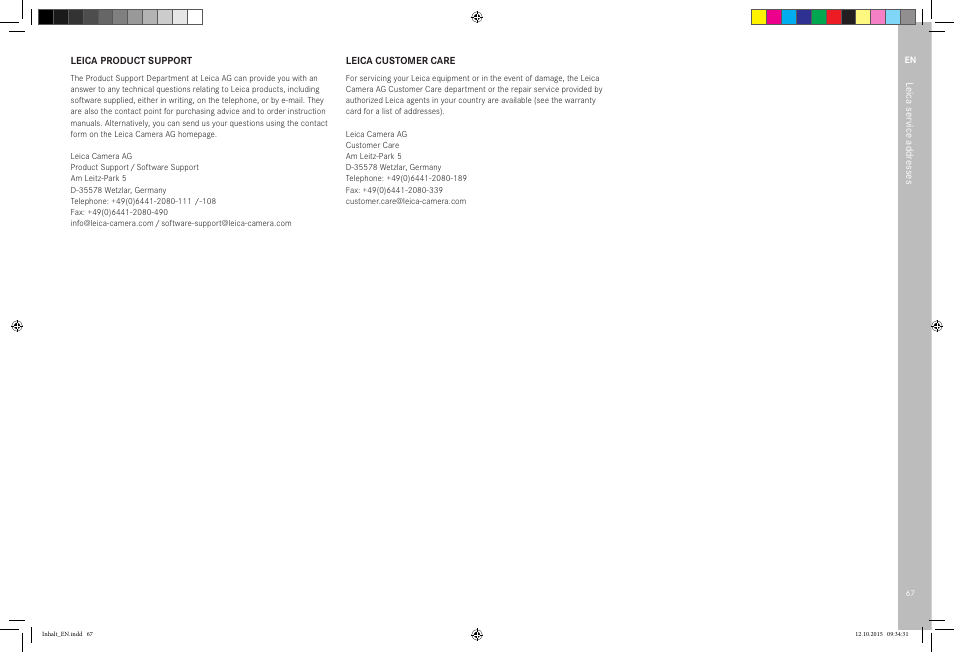 LEICA SBP PRO 1 Lithium-Ion Battery for S Typ 007 (7.3V, 2300mAh) User Manual | Page 71 / 72