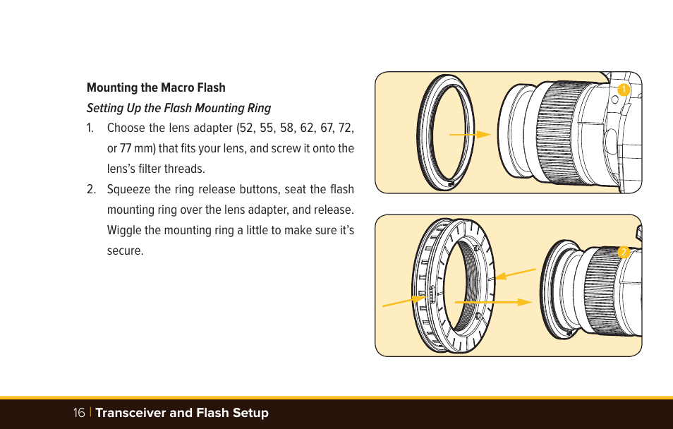 Bolt VM-1010C TTL Macro Flash User Manual | Page 16 / 36