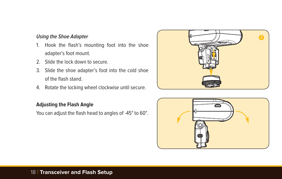 Bolt VM-1010C TTL Macro Flash User Manual | Page 18 / 36