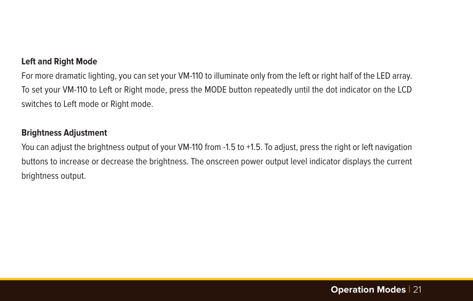 Bolt VM-110 LED Macro Ring Light User Manual | Page 21 / 24