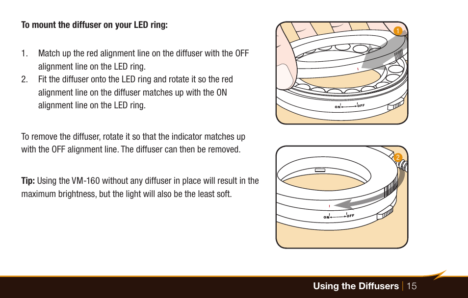 Bolt VM-160 LED Macro Ring Light User Manual | Page 15 / 24